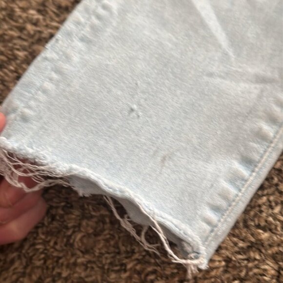 Mother 27 Light Wash Looker Ankle Fray Jeans - Picture 7 of 14